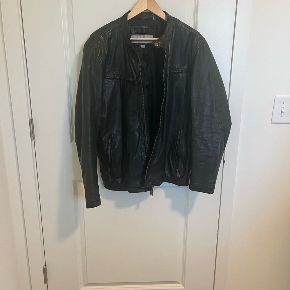 Marc New York Men's Black Leather Jacket